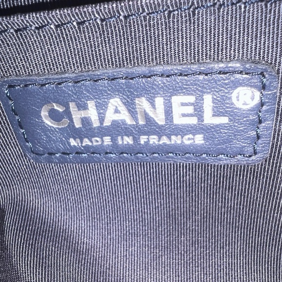 Chanel Navy Blue Caviar Boy Flap Shoulder Bag - Picture 9 of 14